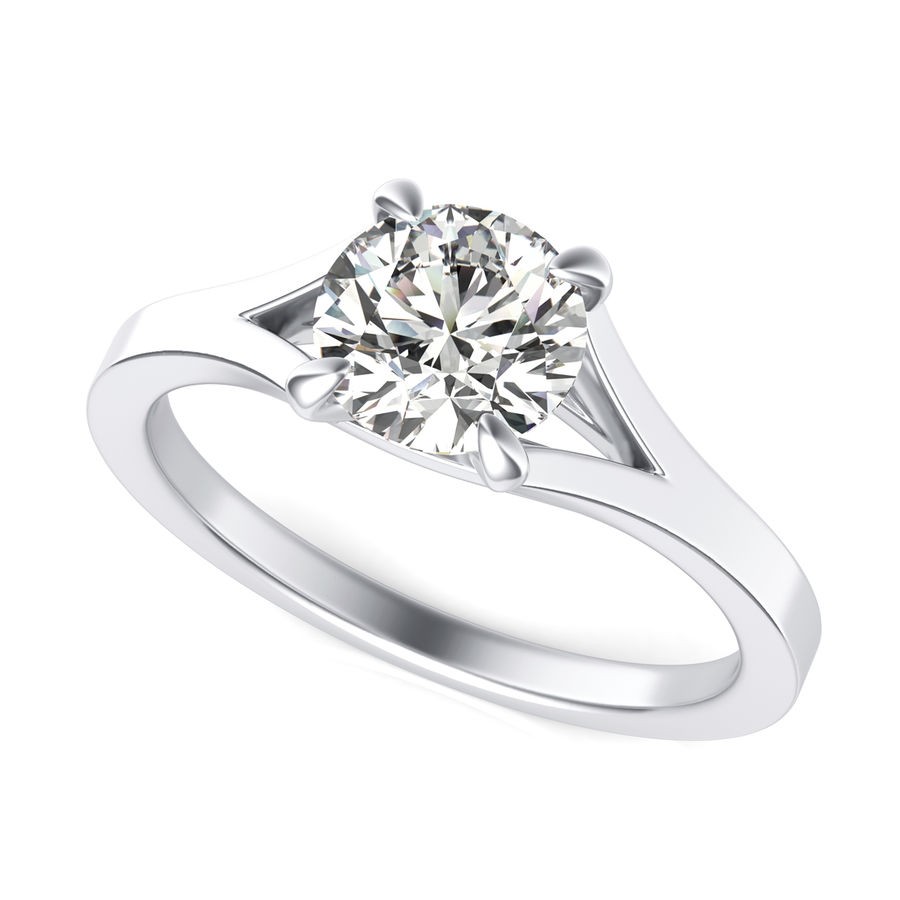 Split Shank Engagement Ring