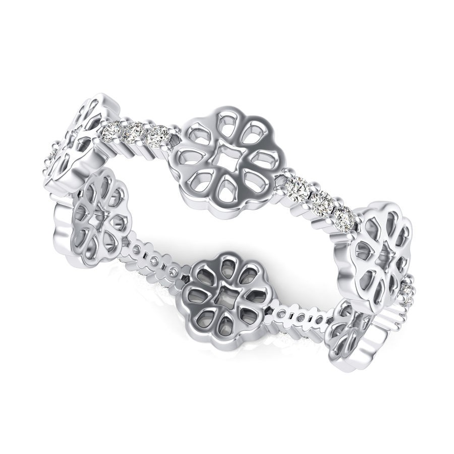 Floral Cluster Fashion Ring