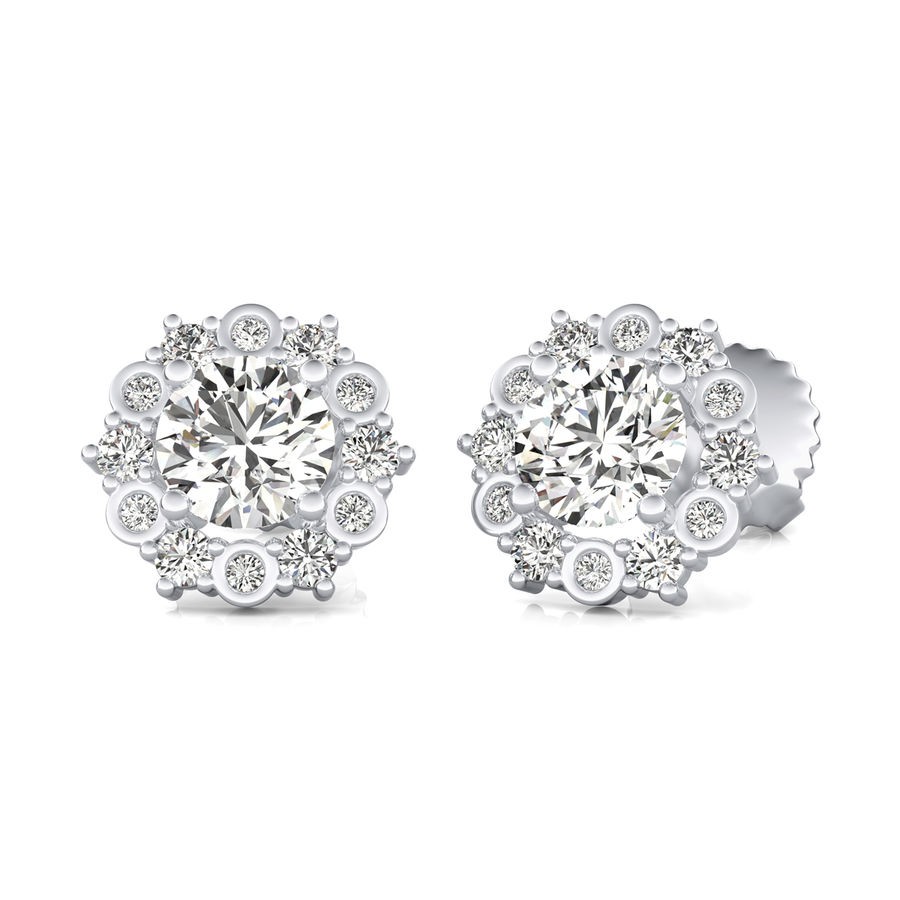 Halo Stud Earrings