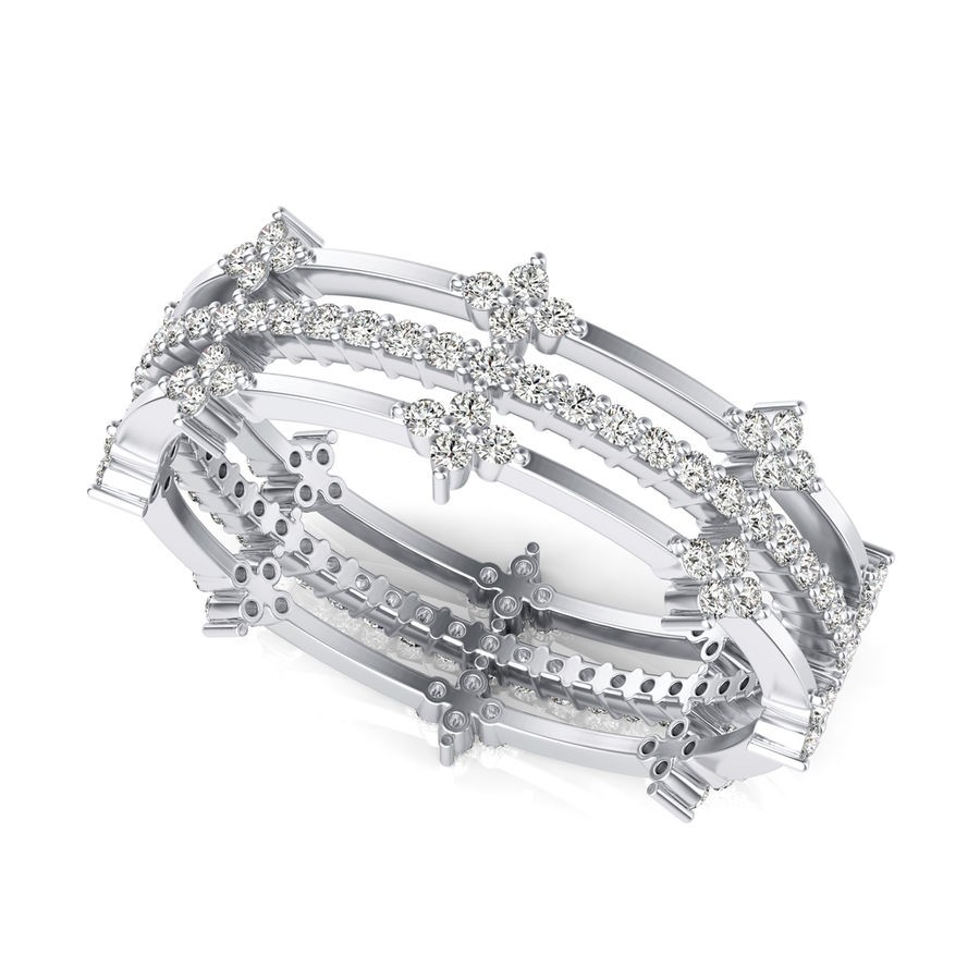 Eternity Ring With Diamond Cross