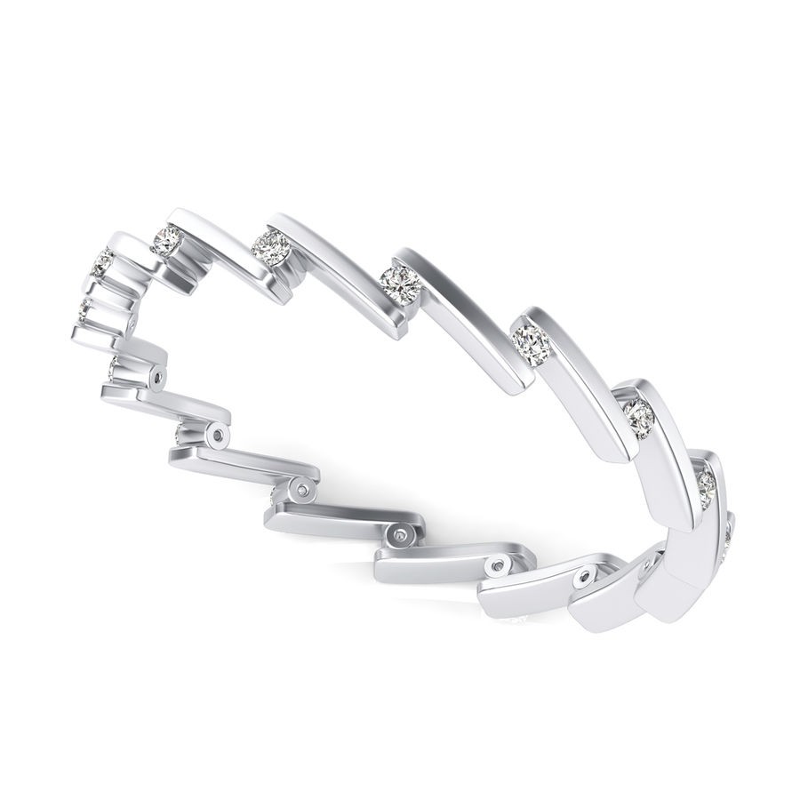 Zig Zag Eternity Ring