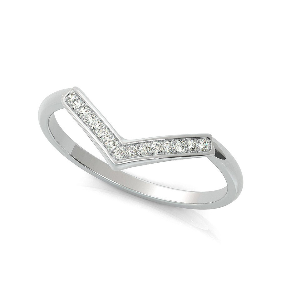 Chevron Stackable Ring