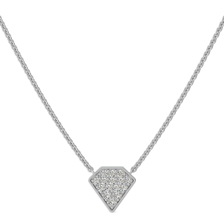 Diamond Shape Cluster Pendant