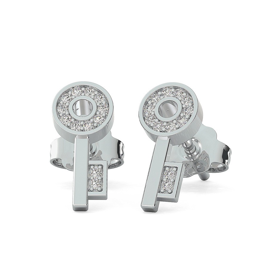 Key Shape Earrings