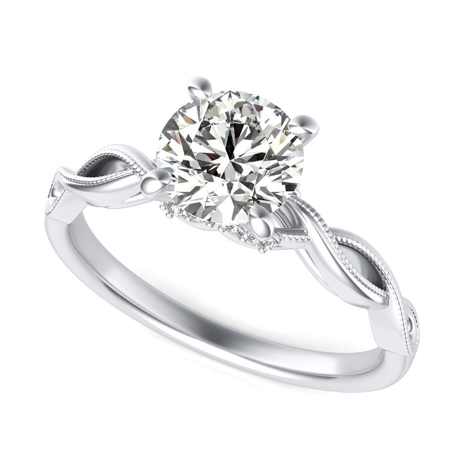Twist Engagement Ring