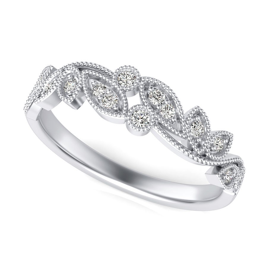 Fashion Ring with Milgrain