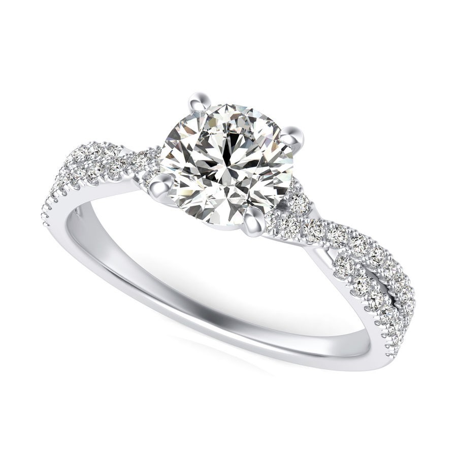Twist Engagement Ring