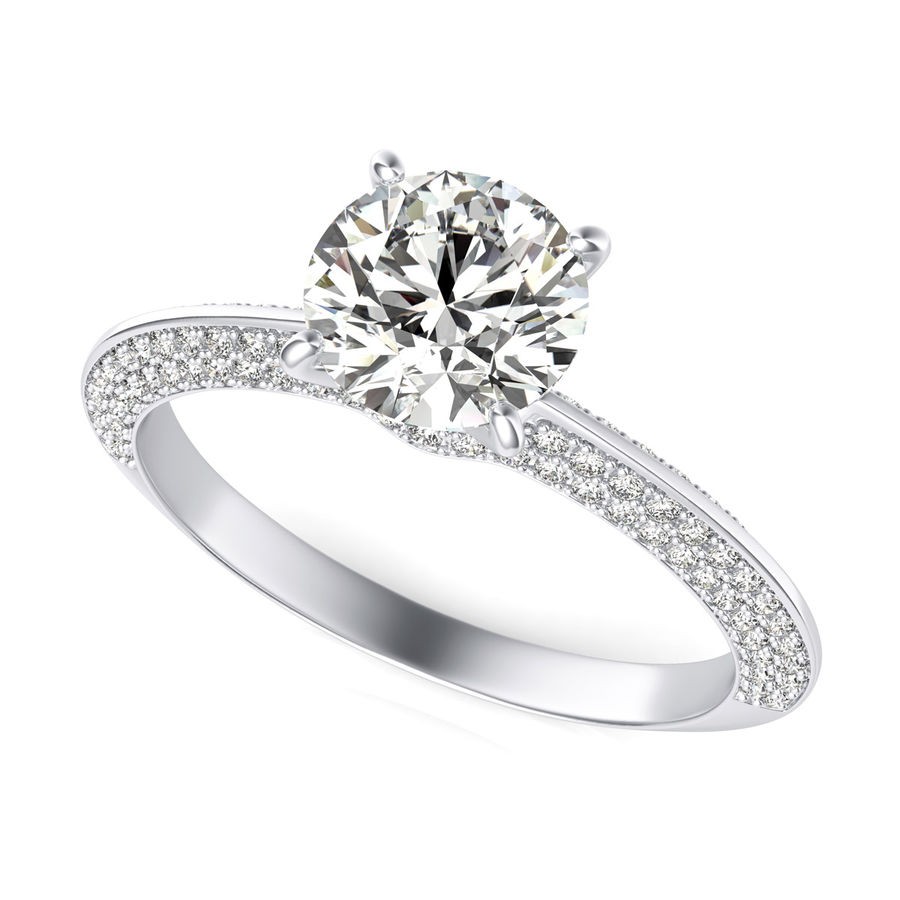 Knife Edge Engagement Ring