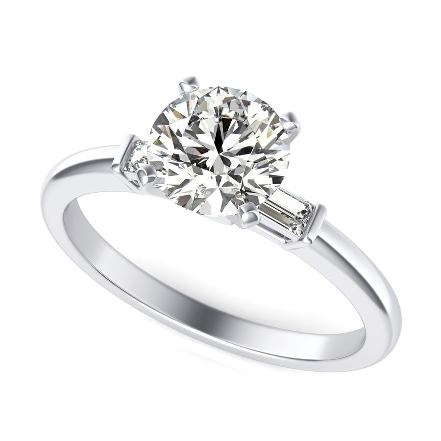 Three Stone Engagement Ring