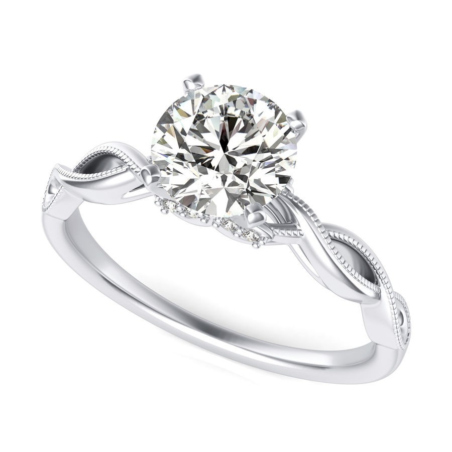 Twist Solitaire Ring