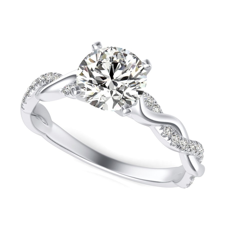 Twist Engagement Ring