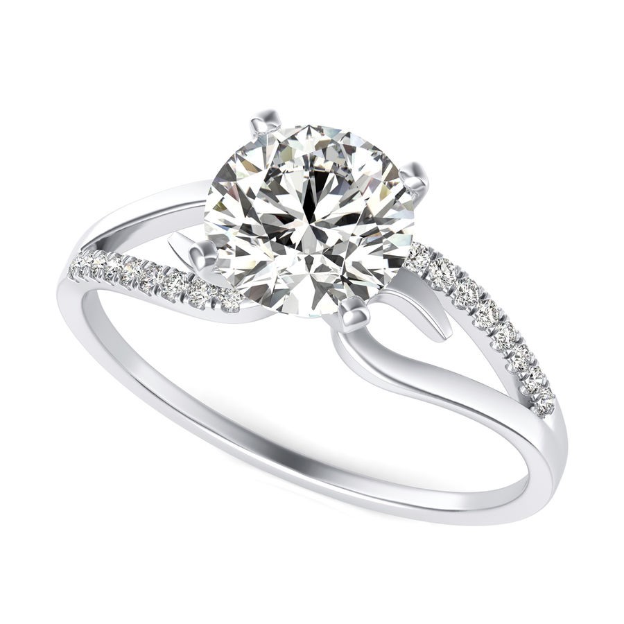 Scroll Engagement Ring