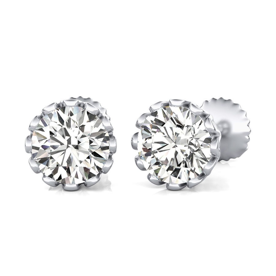 Basket Stud Earrings 