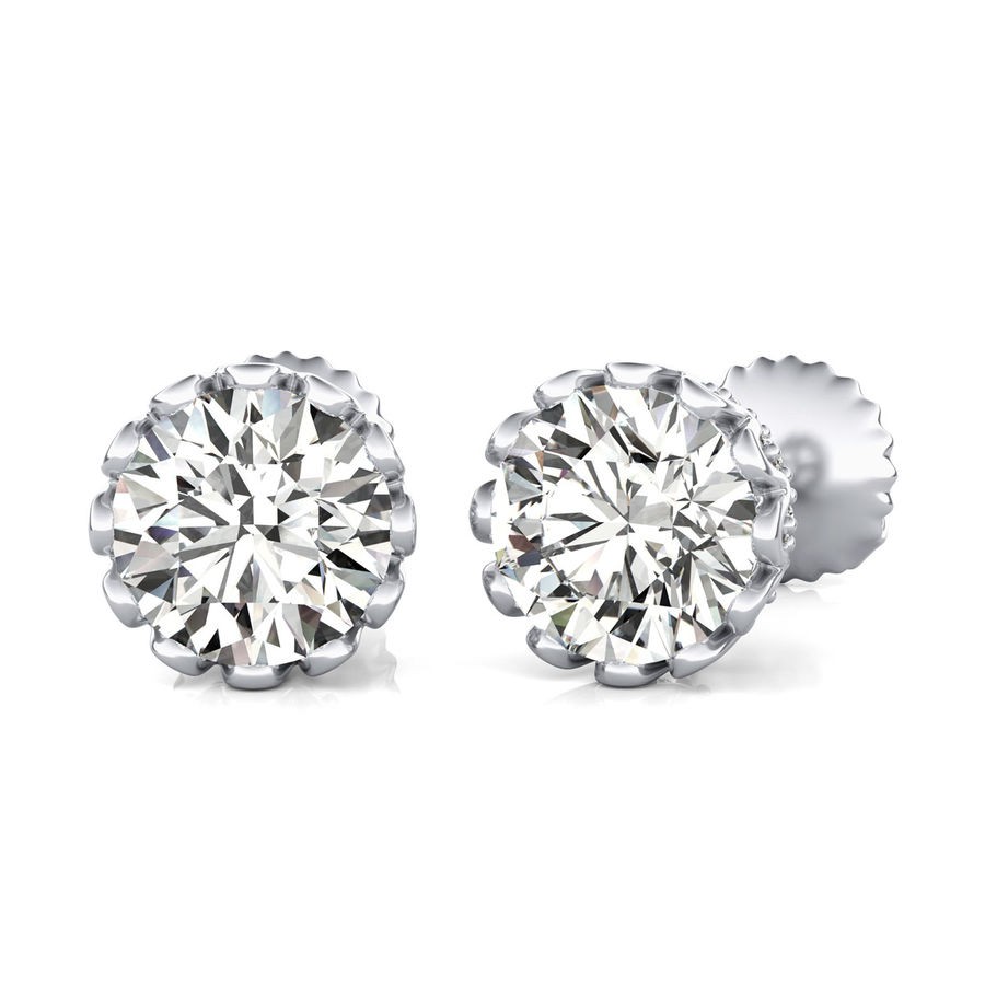 Basket Stud Earrings 