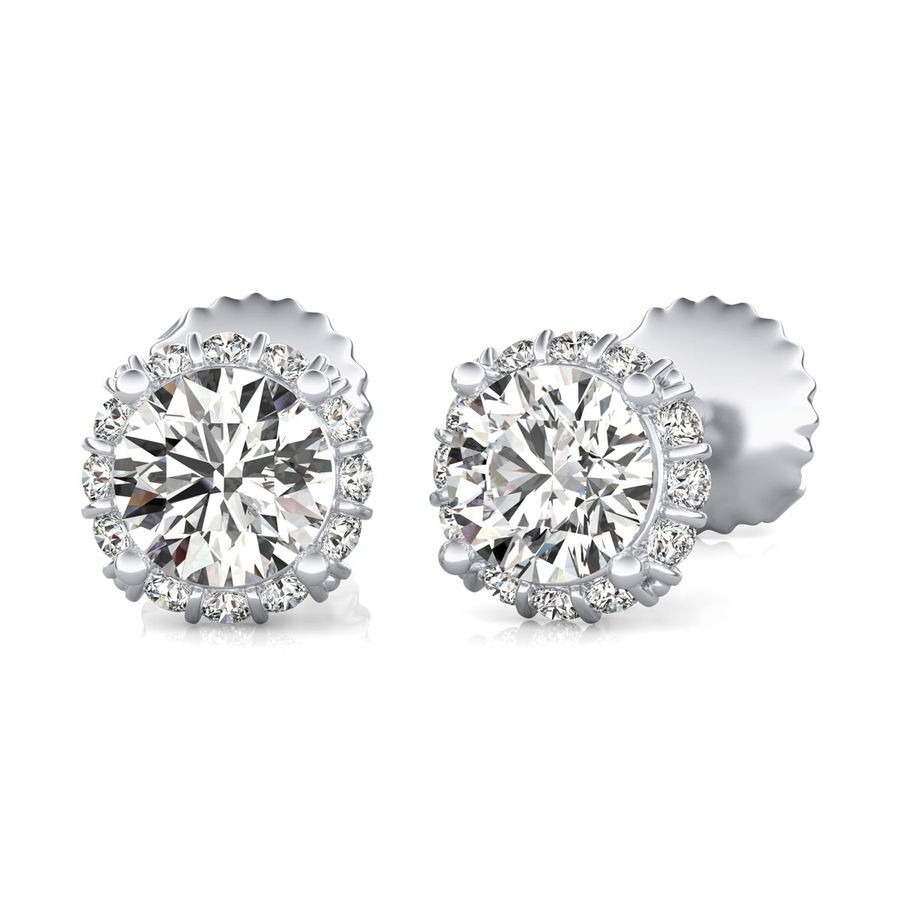 Halo Stud Earrings