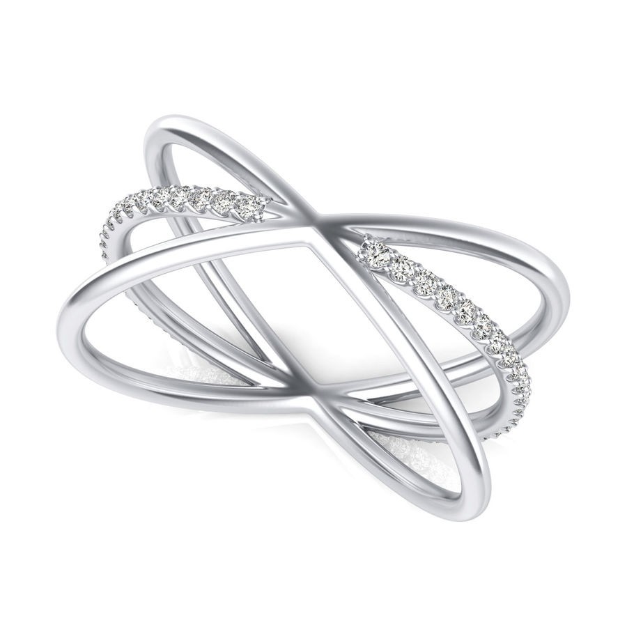 Criss Cross Eternity Ring