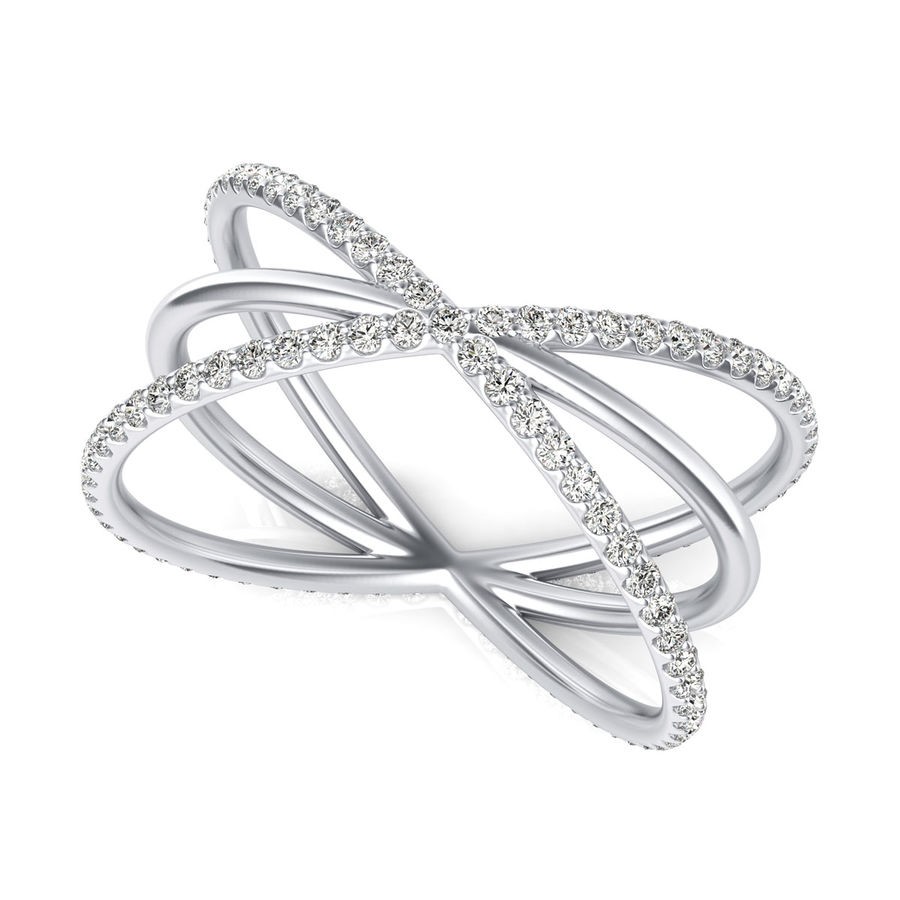 Criss Cross Eternity Ring