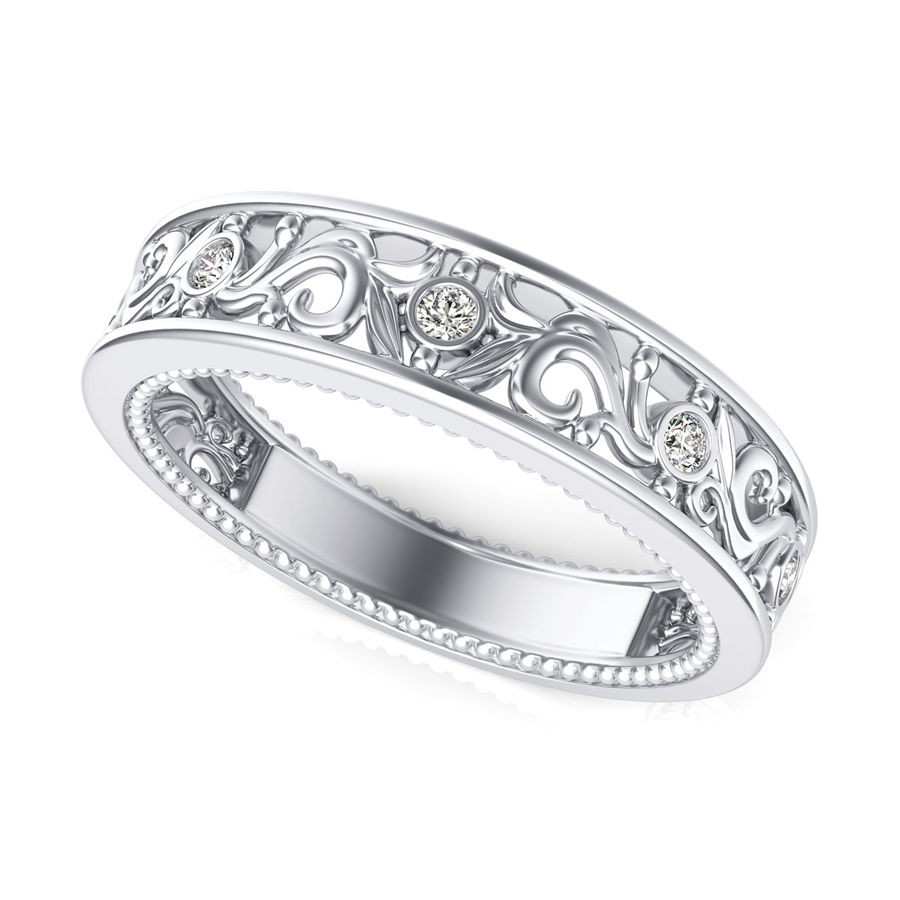 Filigree Band with Milgrain