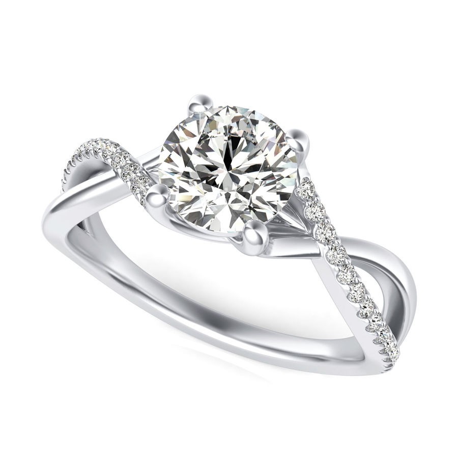 Twist Engagement Ring