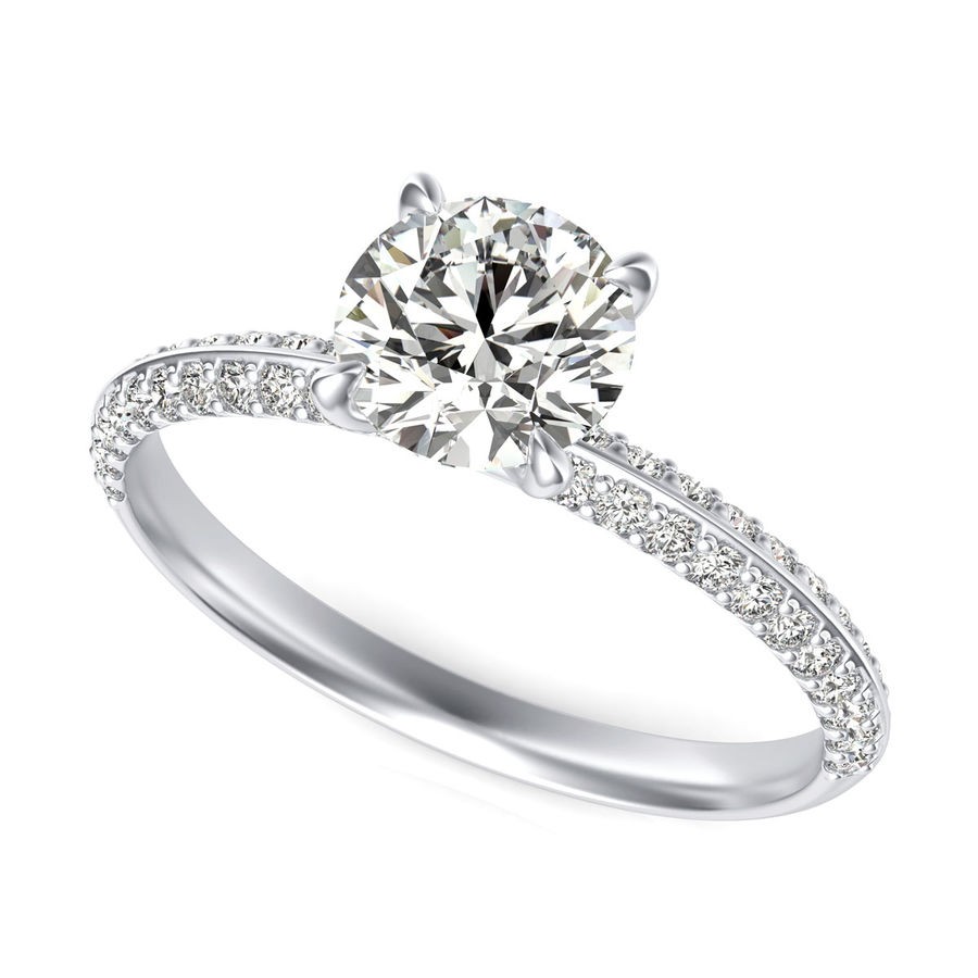 Knife Edge Engagement Ring