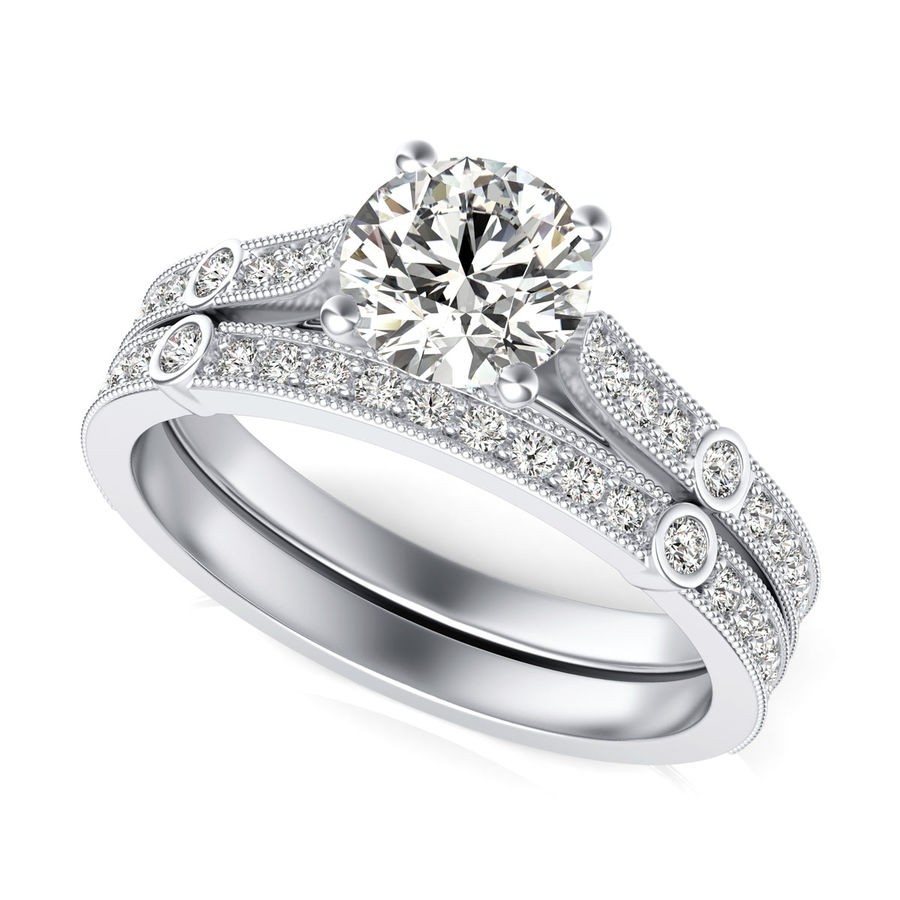 Engagement Ring With Matching Band