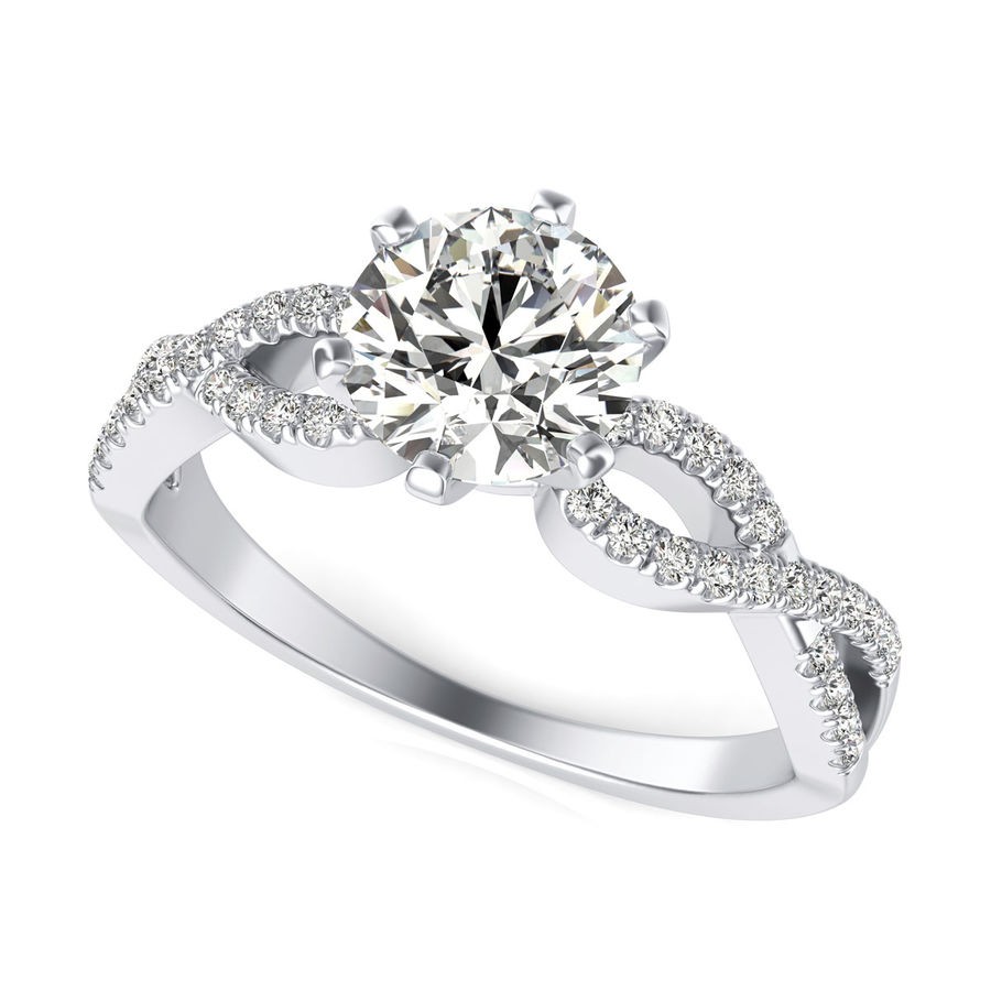 Twist Engagement Ring