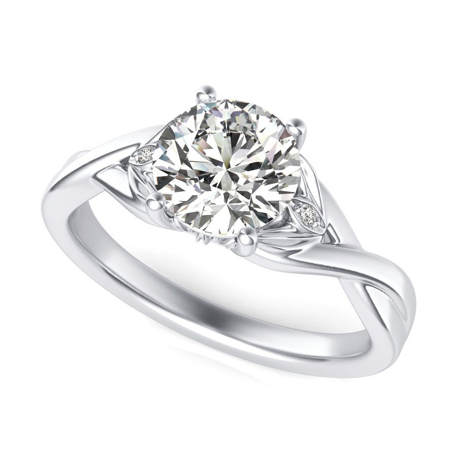 Twist Engagement Ring