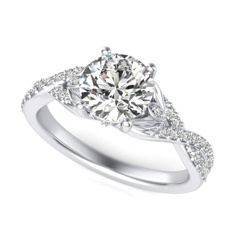 Twist Engagement Ring