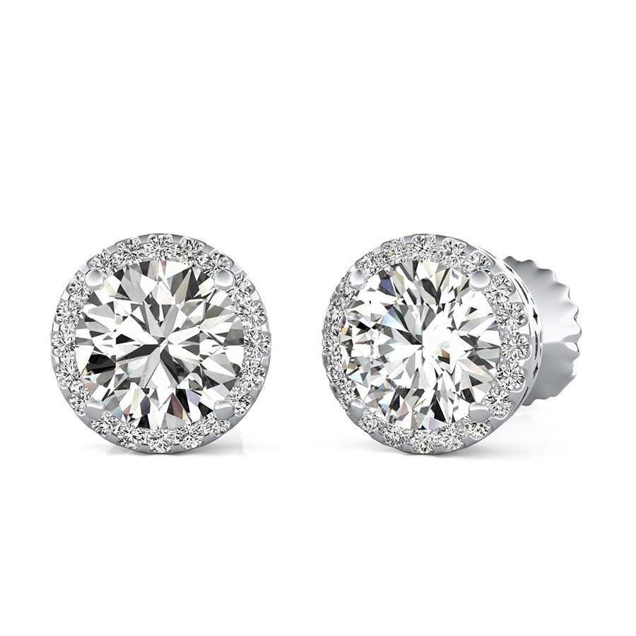 Basket Halo Earrings