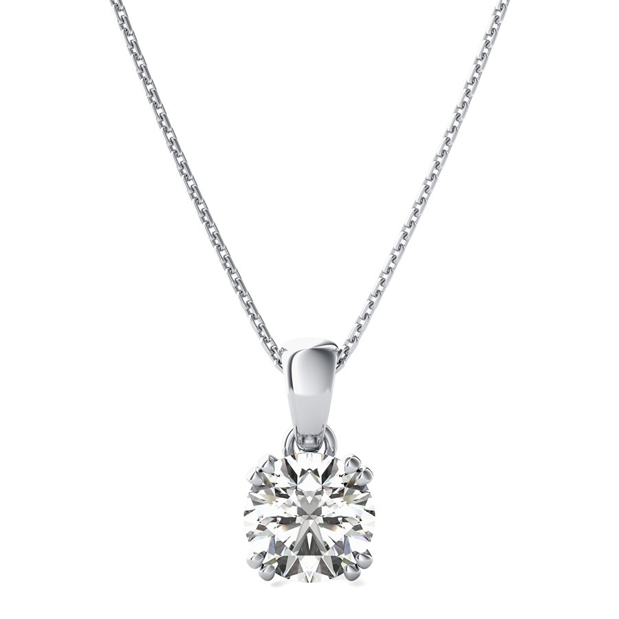 Solitaire Double Wire Basket Pendant 