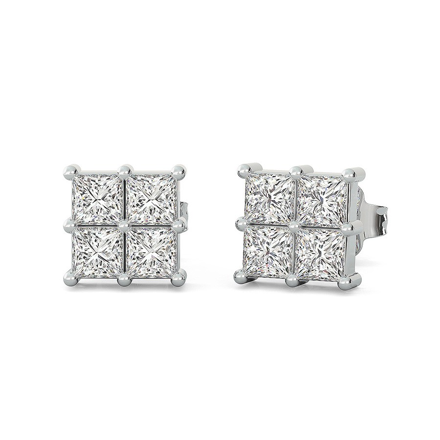 2x2 Cluster Earrings