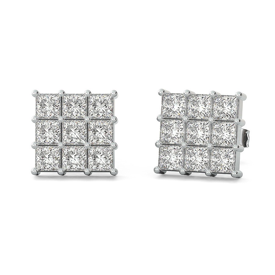 3x3 Cluster Earrings