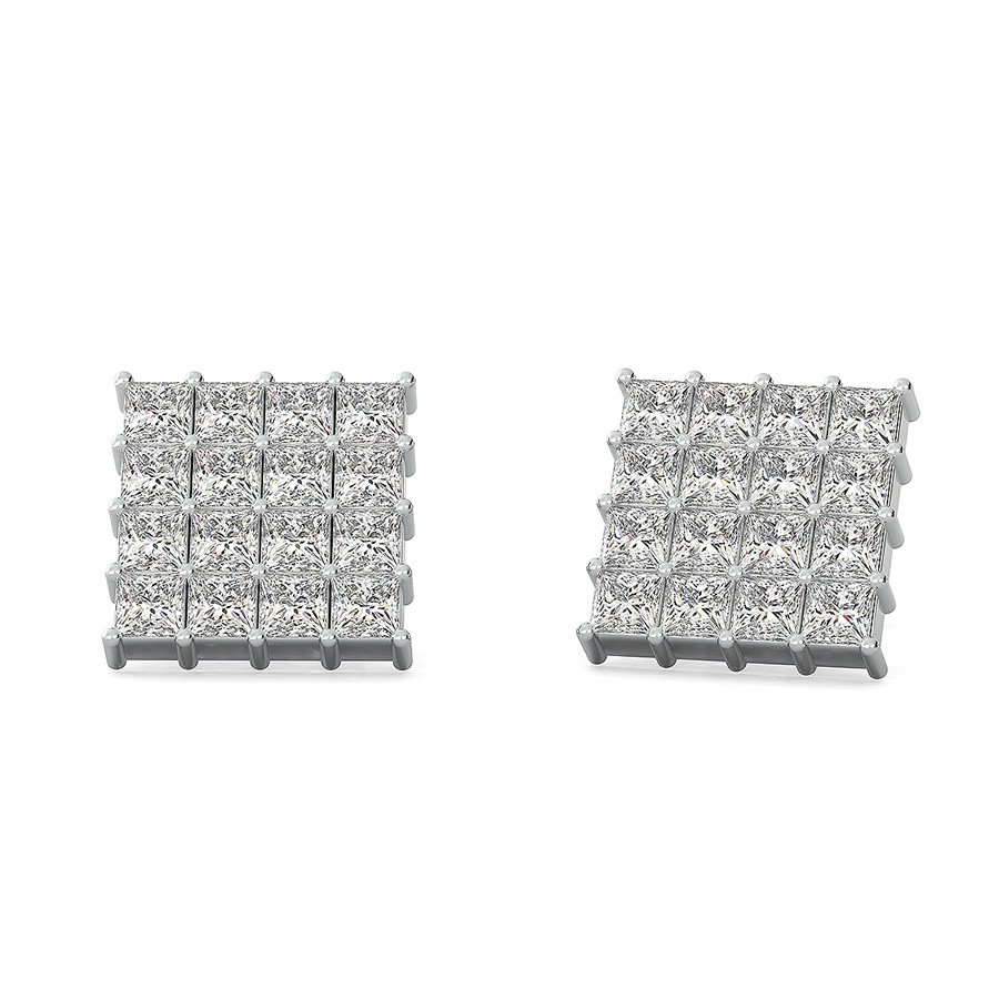 4x4 Cluster Earrings