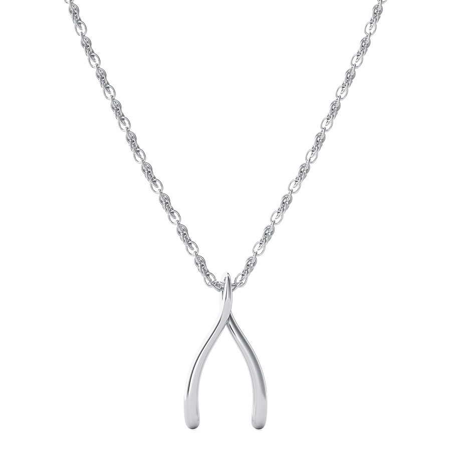Lucky Wishbone Pendant