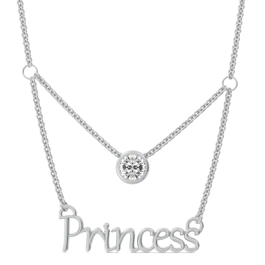 Princess Pendant With Bezel Set Stone