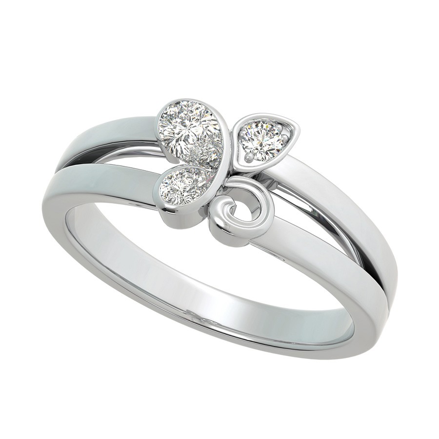 Butterfly Split Shank Ring