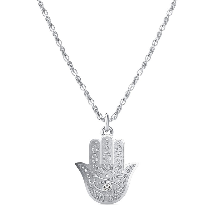 Carved Hamsa Pendant