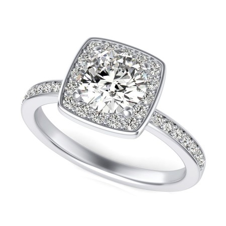 Halo Engagement Ring