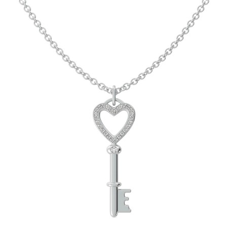 Heart Key Pendant